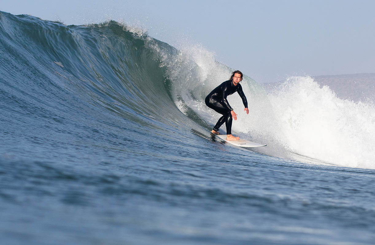 Jan Vítek surfing in Morocco